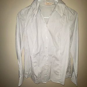 Tory Burch striped button down shirt!